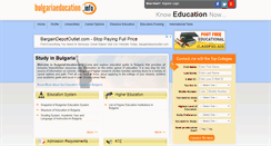 Desktop Screenshot of bulgariaeducation.info