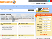 Tablet Screenshot of bulgariaeducation.info
